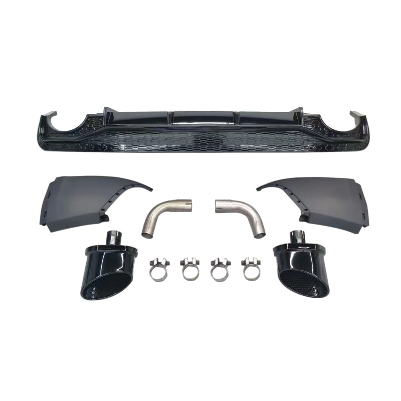 2019-2025 Audi Q5 SQ5 To RSQ8 Style Rear Diffuser With Tailpipe For Audi Q5 SQ5 B9 B9.5