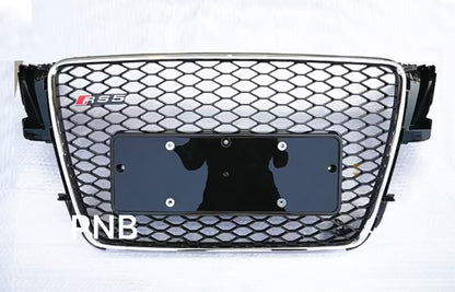 2009-2011 Audi RS5 Honeycomb Grille With Quattro In Lower Mesh For Audi A5 S5 B8