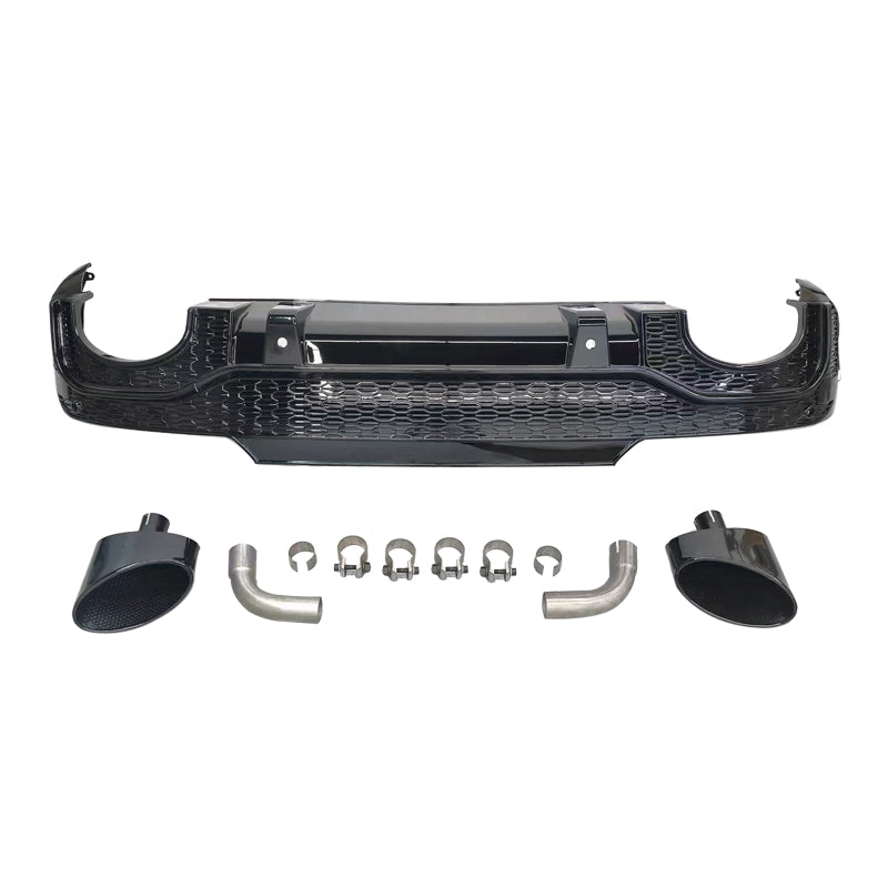 2019-2025 Audi Q5 SQ5 To RSQ8 Style Rear Diffuser With Tailpipe For Audi Q5 SQ5 B9 B9.5