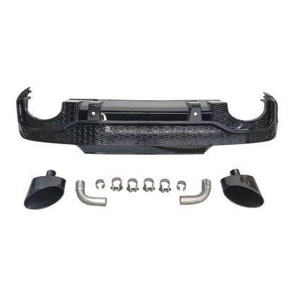 2019-2025 Audi Q5 SQ5 To RSQ8 Style Rear Diffuser With Tailpipe For Audi Q5 SQ5 B9 B9.5